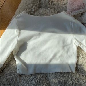 Brandy white  crop top ☁️🌥